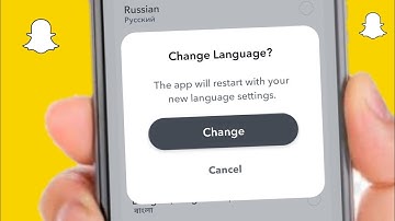 How To Change Snapchat Language 2024 | Language Change