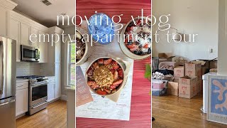 MOVING VLOG | packing, empty apartment tour!