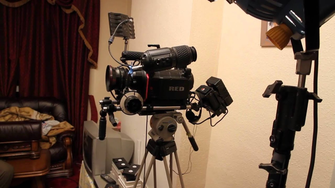 The RED One Camera Just one minute Before Action Shooting A Movie.wmv