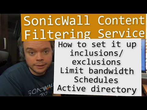 SonicWall सामग्री फ़िल्टरिंग सेवा (CFS) को कैसे कॉन्फ़िगर करें