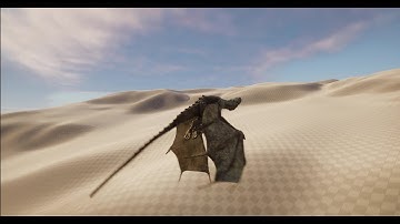 UE5 Showcase Dragon Ground & Flying Locomotion - Irval the Wyvern