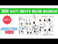 3000 watt driver board circuit diagram  dj amplifier 