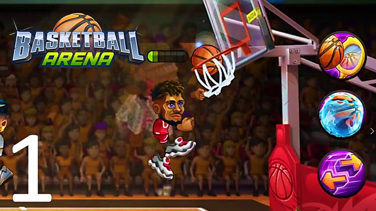 Basketball Arena - Gameplay Walkthrough Part #1 - League Match (Android, iOS)