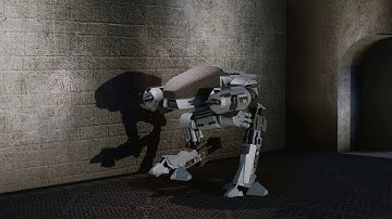 ED-209 Blender Animation