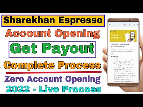 How to Open My Espresso Sharekhan Account Online | My Espresso Sharekhan Demat Opening & Payout 2022