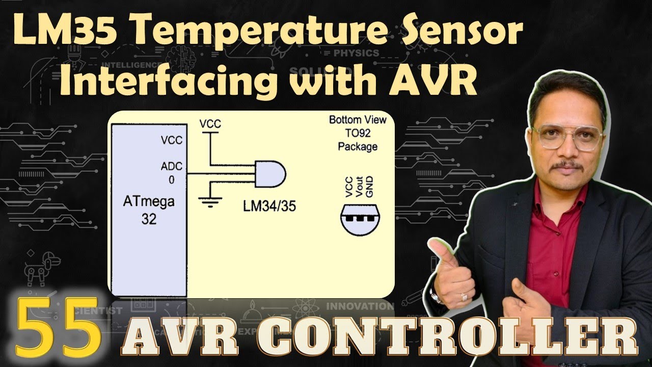 LM35 Temperature Sensor Interfacing with AVR Microcontroller - YouTube