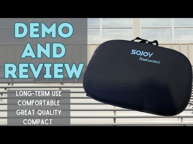 Smart Travel Comfort: Sojoy 3-in-1 Foldable Memory Foam Seat Cushion - A  Must-Have for Any Journey!