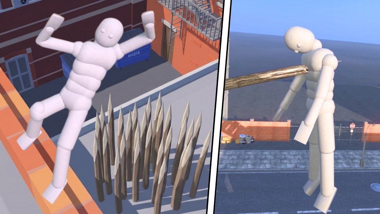 Euphoria Ragdoll Physics | Most Brutal & Epic NPC Falls! Episode 1