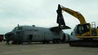 C-130 Hercules Disassembled by the 934th Airlift Wing (Time Lapse)