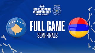 Kosovo v Armenia | Full Basketball Game | FIBA U16 European Championship 2022