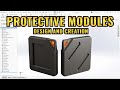 Protective Modules Design in SolidWorks | 3D Industrial Case