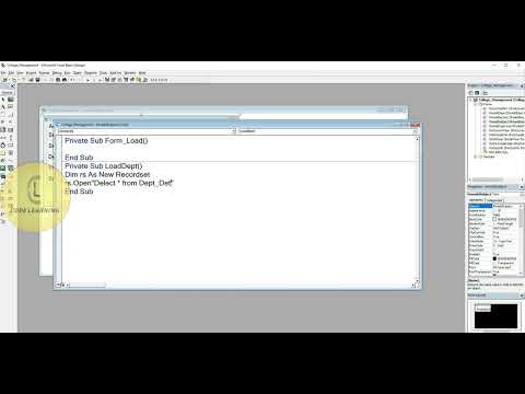 Vb6.0 | CMP 'frmAddSubject - losd department name in combobox' | CodeLearning