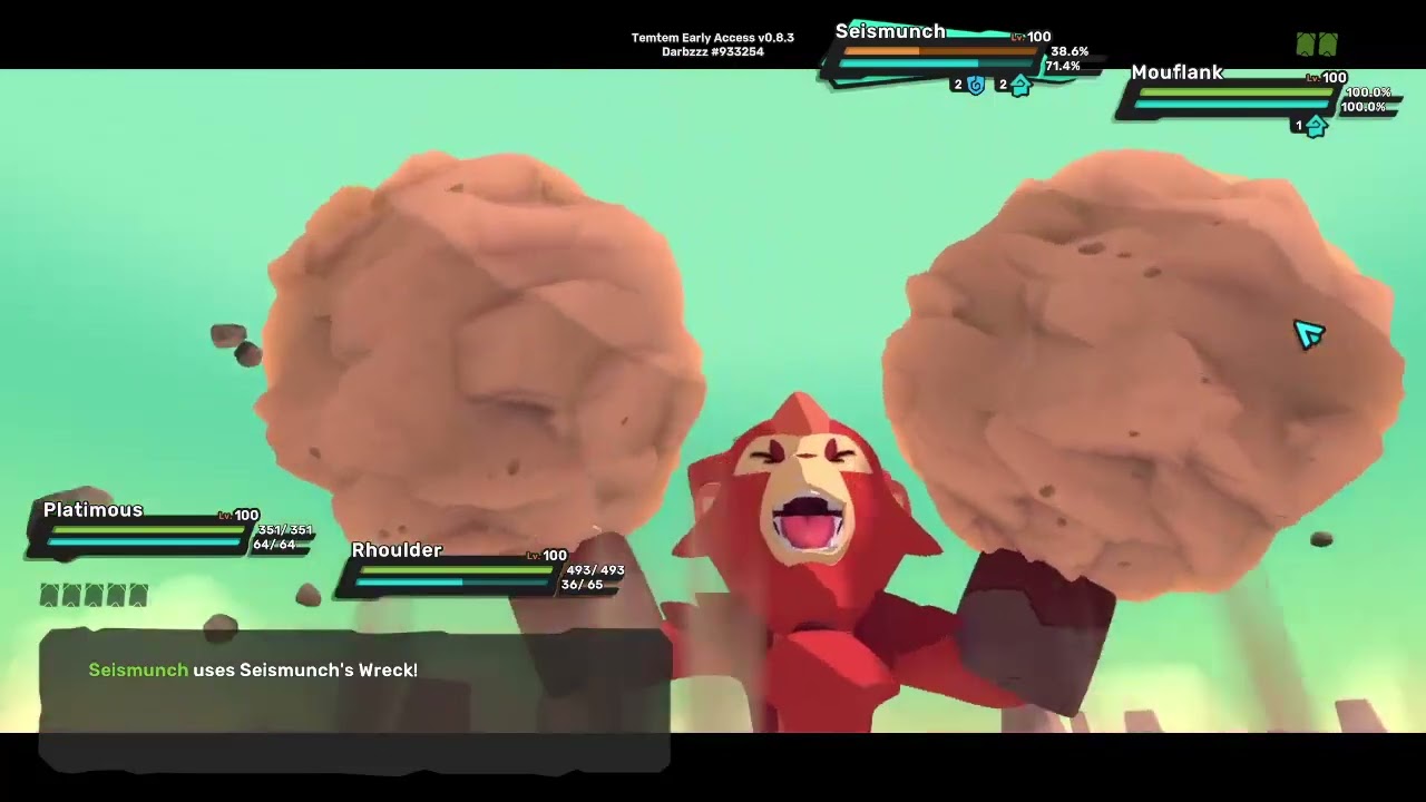 Temtem Up! Arbury 82. PvP Battle Gameplay