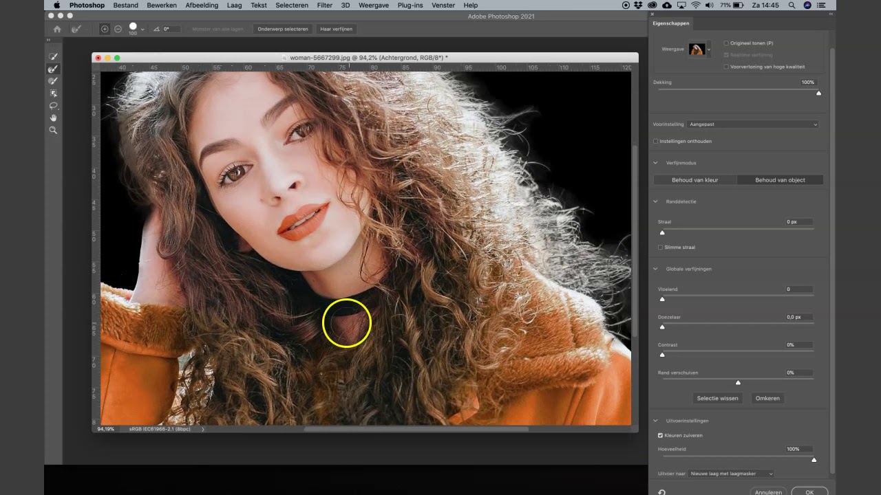 Photoshop 2021 Vrijstaand Maken Van Een Portret - Youtube