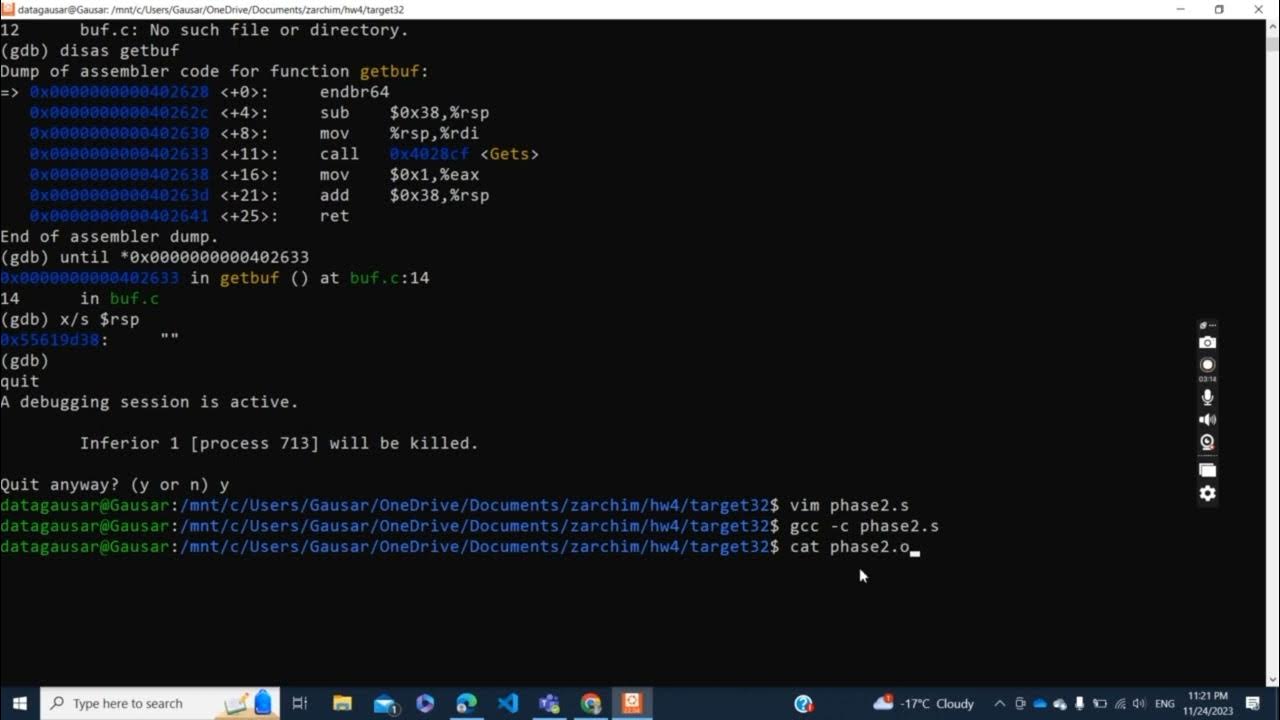 attack lab phase 2 - YouTube