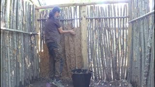 Bushcraft Basecamp (Pt 10) - Wattle & Daub Sides Of Shelter screenshot 1