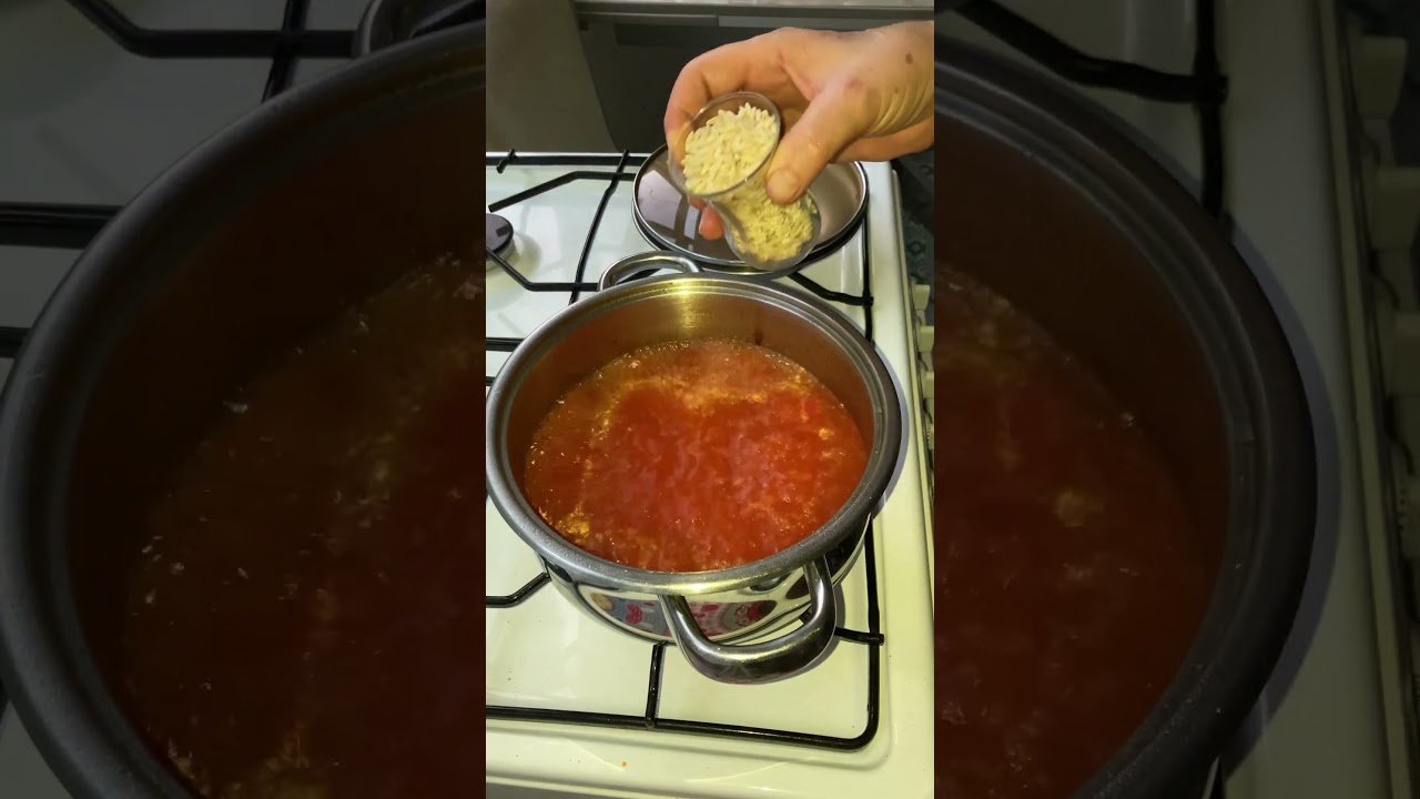 1 Dakikada Domatesli Şehriye Çorbası 🍅 | Pratik Çorba Tarifi #shorts 1 Dakikada Domatesli Şehriye Çorbası 🍅 | Pratik Çorba Tarifi #shorts