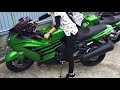 【バイク女子】Ninja ZX-14RでGSX1300R隼の引き起こし練習
