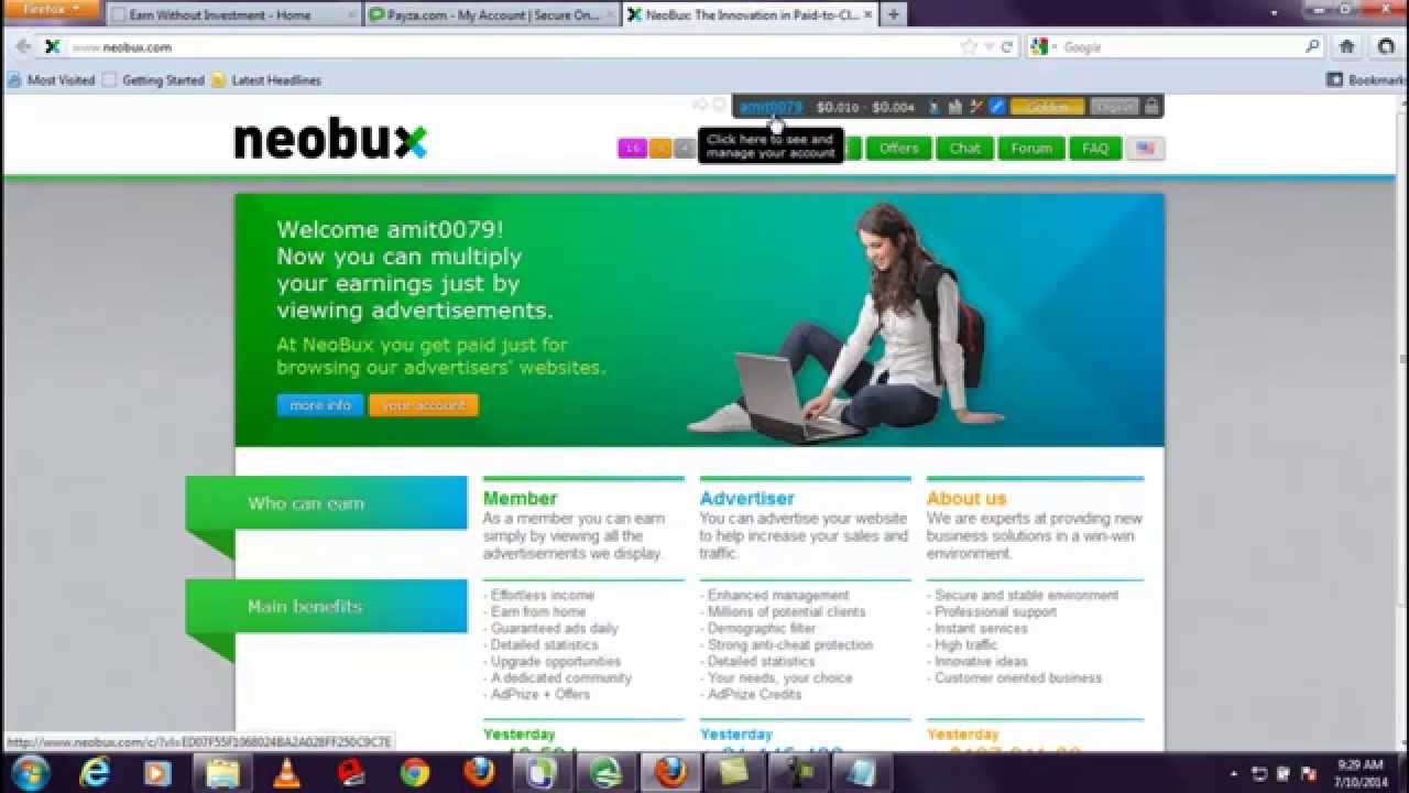 Transfer Money From Your Payza Account To Your Earning Site,Rent Referrals,Recycle,Autopay