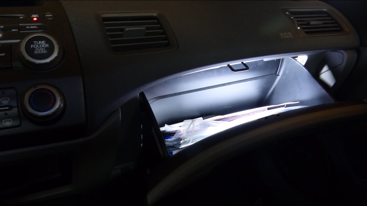 2008 Honda Civic Glove Box Illumination - YouTube nissan altima fuse box 2008 