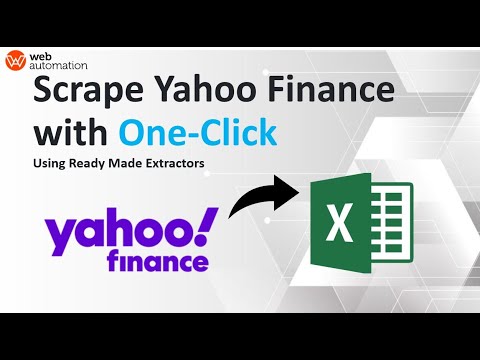 How to scrape Yahoo finance