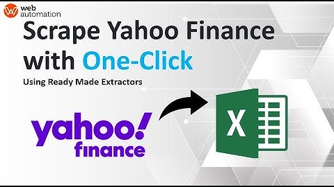 Scrape Yahoo Finance for Stock prices & Data (no code 2021)