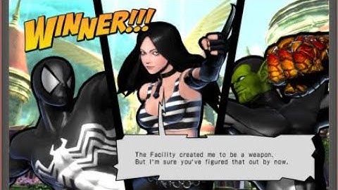 ULTIMATE MARVEL VS. CAPCOM 3 Super Skrull, Spider Man, and X-23 Part 1