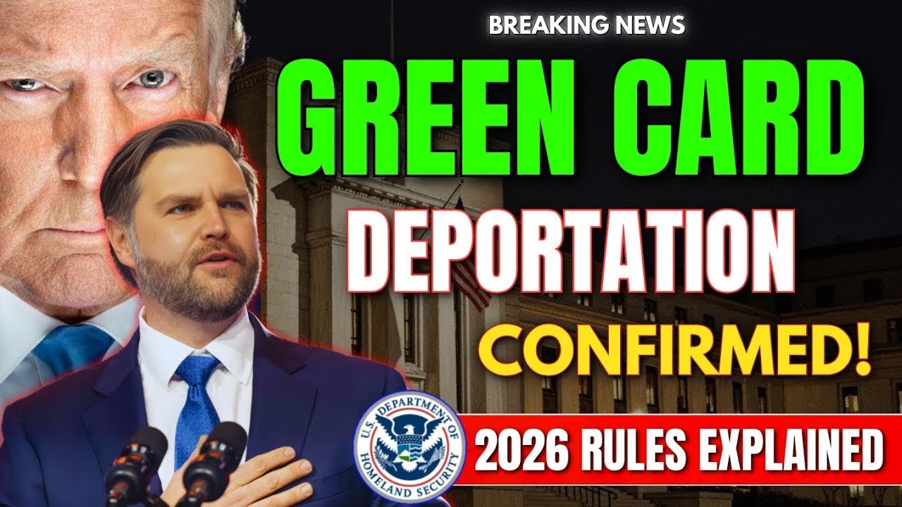 🚨 Green Card Holders Face DEPORTATION in 2026! New US Immigration Rules ...