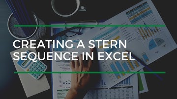 Creating A Stern Sequence In Excel