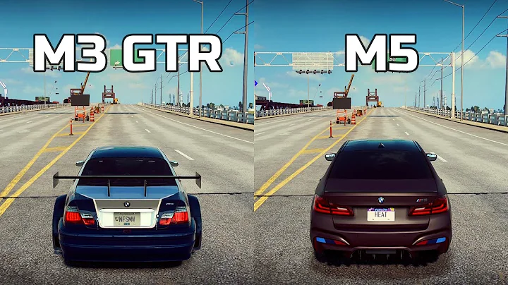 NFS Heat: BMW M3 GTR vs BMW M5 - Drag Race