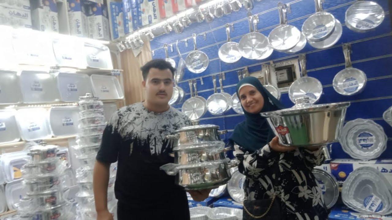 معقولة اللي بيحصل في مصنع حسين زهران للالومنيوم😱ب55ج حلل صواني طواجن قلايات مصافي كسرولات 💯🏃