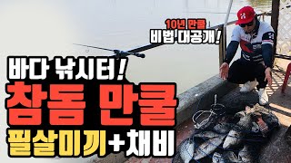 바다낚시터 참돔 무조건 잡는 비법 필살미끼 참돔 찌낚시 채비법 바다낚시터 유터 참동 홍돔 병어돔 자바리 잡는 미끼와 채비법 JTBC피싱캠프 선재낚시공원 연예인 허준 부엉이 출연