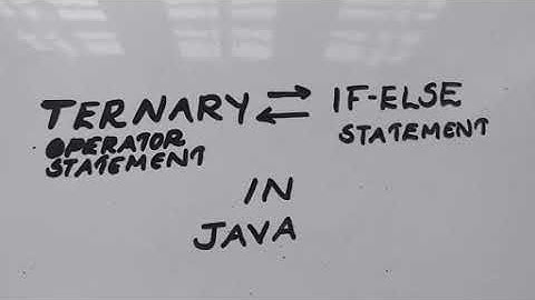 TERNARY TO IF ELSE STATEMENT IN  JAVA/#ICSE COMPUTER#|