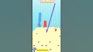 Game : bridge race level 55 ; #gameplay #bridgerace #gaming #games #mobilegames #level55 #racegame