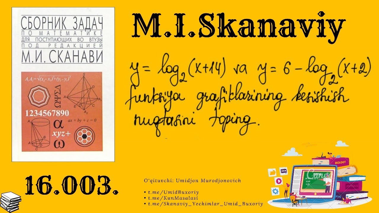 M.I.Skanaviy 16- bob masalalari | 16.003 | @umid_buxoriy - YouTube