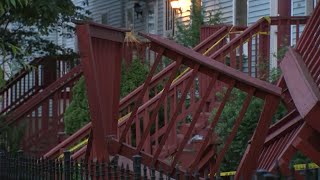 At least 8 hospitalized after stairs collapse in Newark