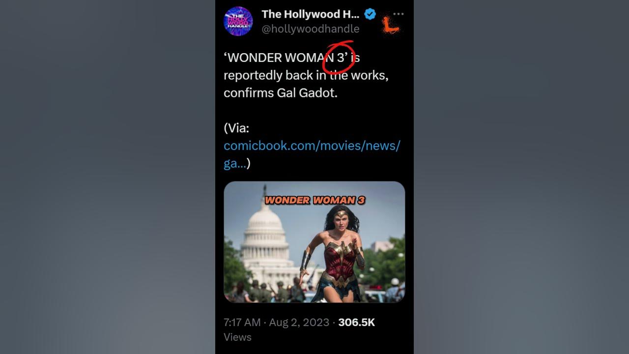 Wonder Woman 3? What is DC Doing? shorts YouTube
