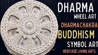 How Dharma Wheel Are Made? # Buddhism Symbol Art# Fiberglass Art# Building Evolution#