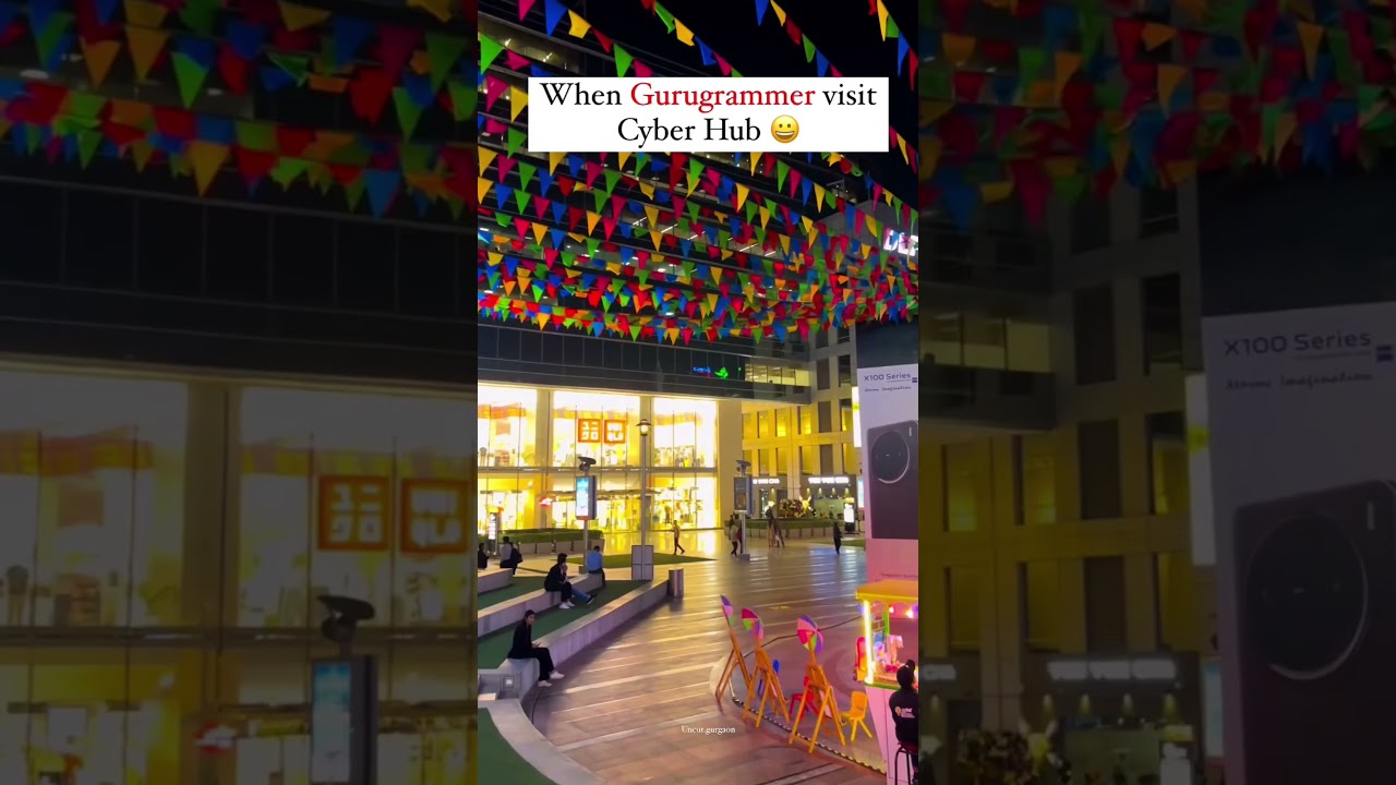 when gurugramers visit cyber hub 
