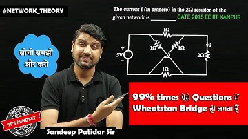 Lec 31 IIT kanpur GATE 2015 EE #networktheory #gcentrickapp #sandeeppatidarsir #gate