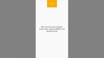 5G infrastructure includes small cells, massive MIMO, and beamforming.