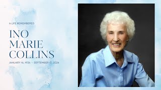 Ino Marie Collins Funeral Service