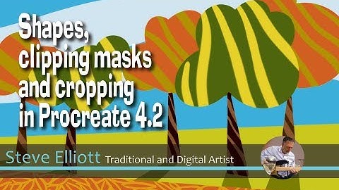 Trying out the Shapes, Clip Mask and Crop  features in Procreate 4.2 features