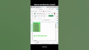"Sort Phone Numbers in Excel Quickly! | The Syntax Writer"