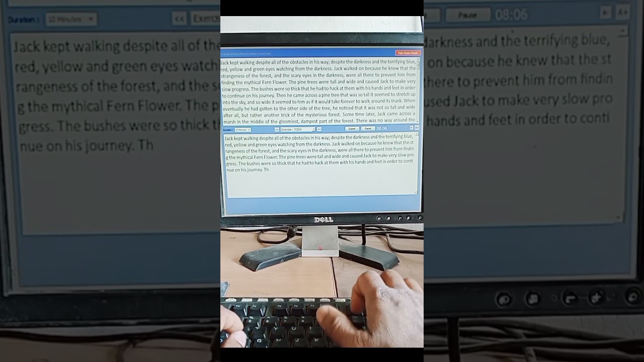 Typing exam kese pass kare 