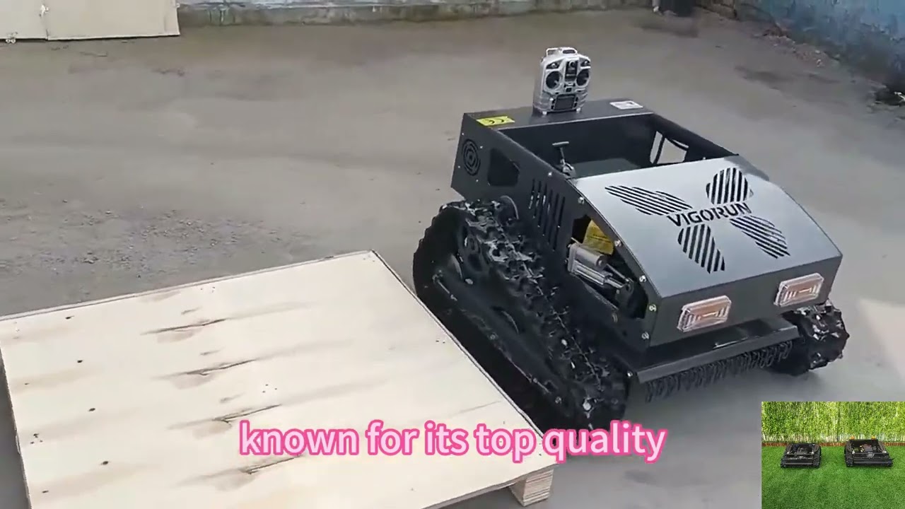 Vigorun VTLM800 Vineyards remote control tracked lawn cutter machine for sale made by Vigorun Tech