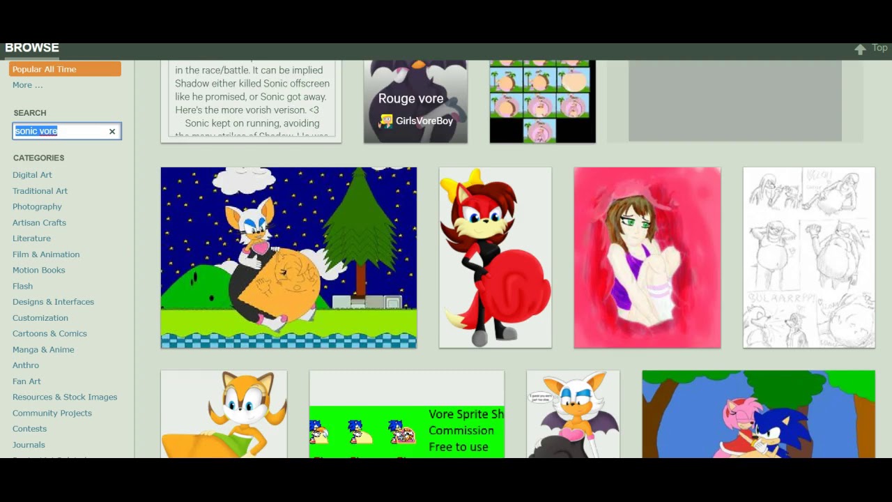 Browsing Deviantart - YouTube