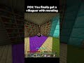 Mending Villager's Protection 🗿 #minecraft #minecraftmemes