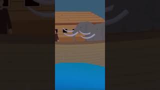 قصة سيدنا نوح للأطفال| سفينة نوح والطوفان 🚢🌊 #Shorts