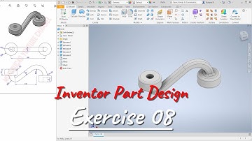 Exercise 8 Inventor Basic Part Design Tutorial For Beginner